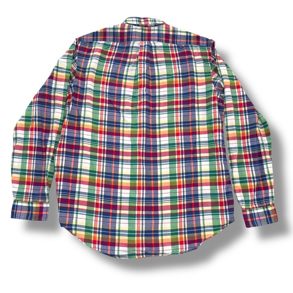 Ralph Lauren Men's XL Authentic Indian Madras Plaid Button Down Shirt - Picture 5 of 8
